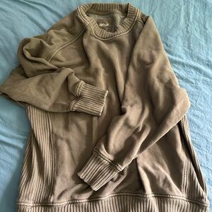 Olive green Aerie crewneck